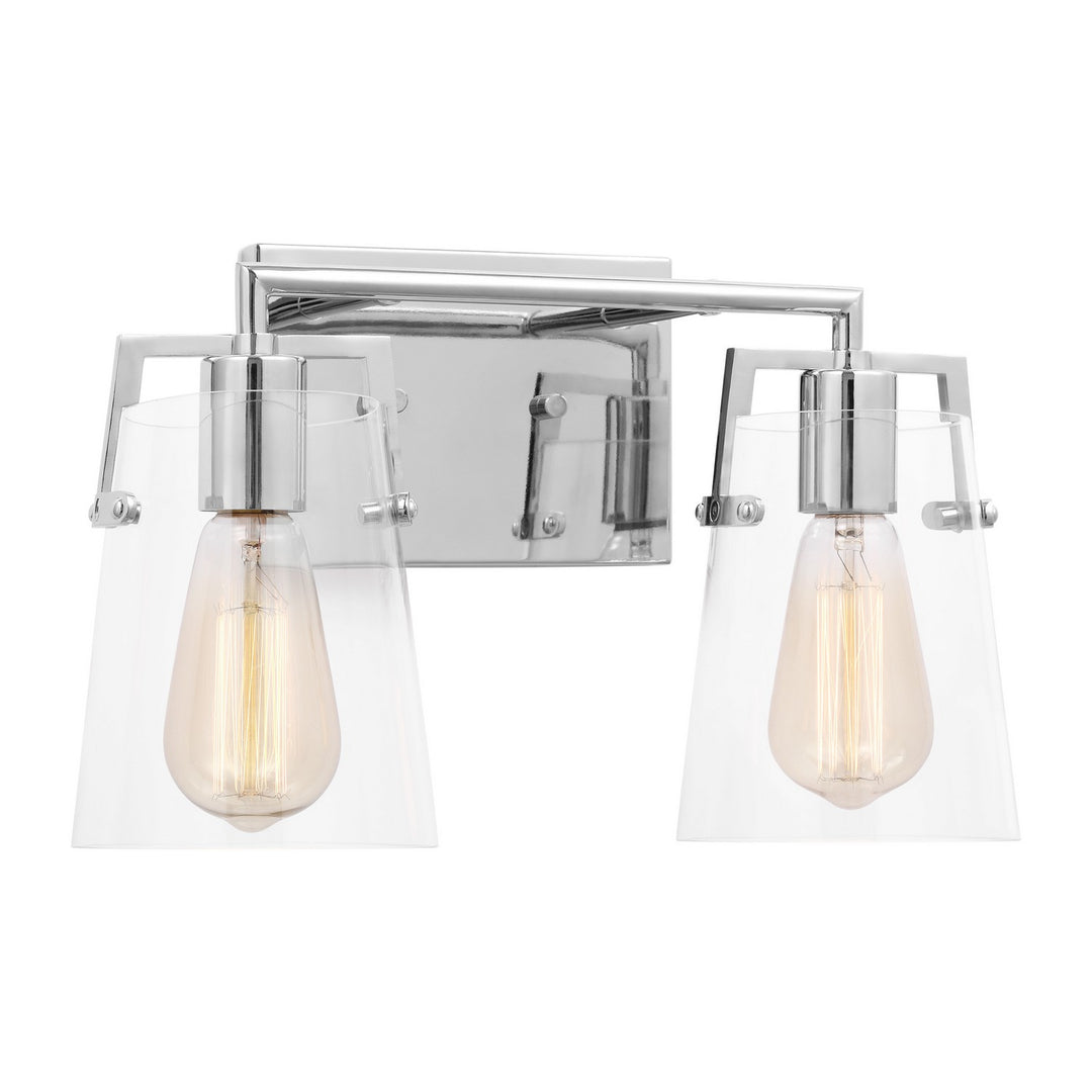 Visual Comfort Studio Crofton DJV1032CH Bath Vanity Light 15 in. wide - Chrome