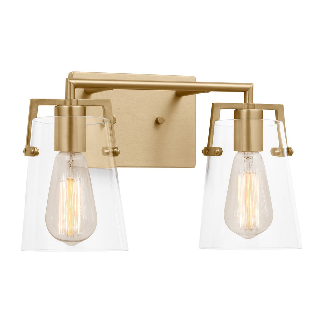 Visual Comfort Studio Crofton DJV1032SB Bath Vanity Light 15 in. wide - Satin Brass