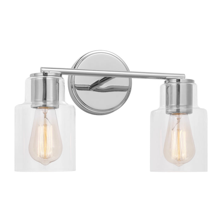 Visual Comfort Studio Sayward DJV1002CH Bath Vanity Light 15 in. wide - Chrome