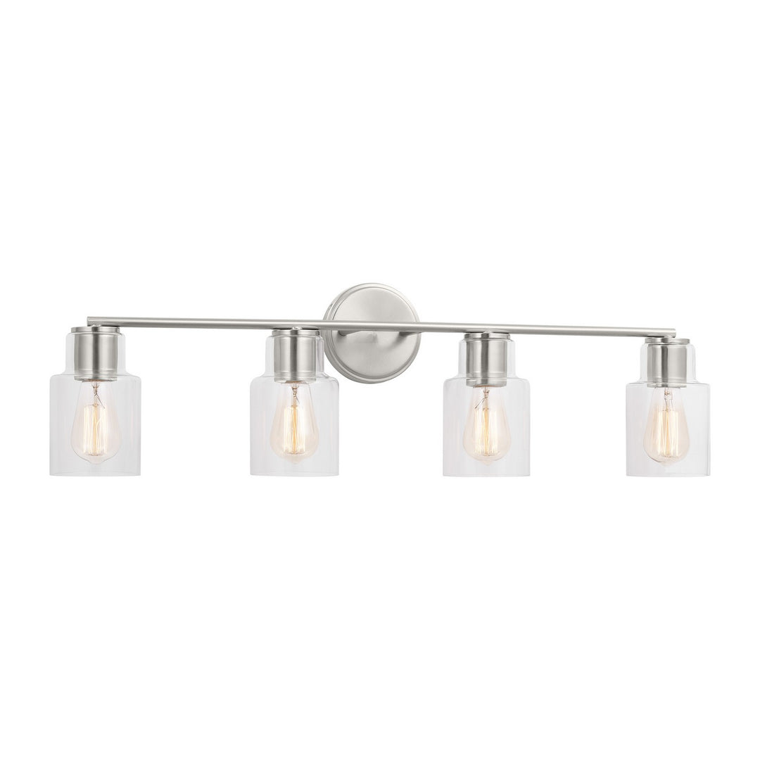 Visual Comfort Studio Sayward DJV1004BS Bath Vanity Light 33 in. wide - Brushed Steel