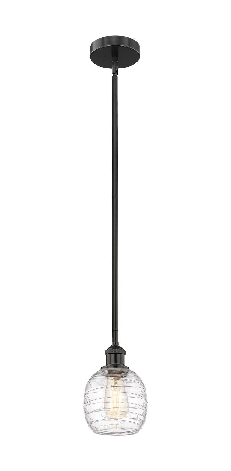 Innovations Edison 616-1S-BK-G1013 Pendant Light - Matte Black