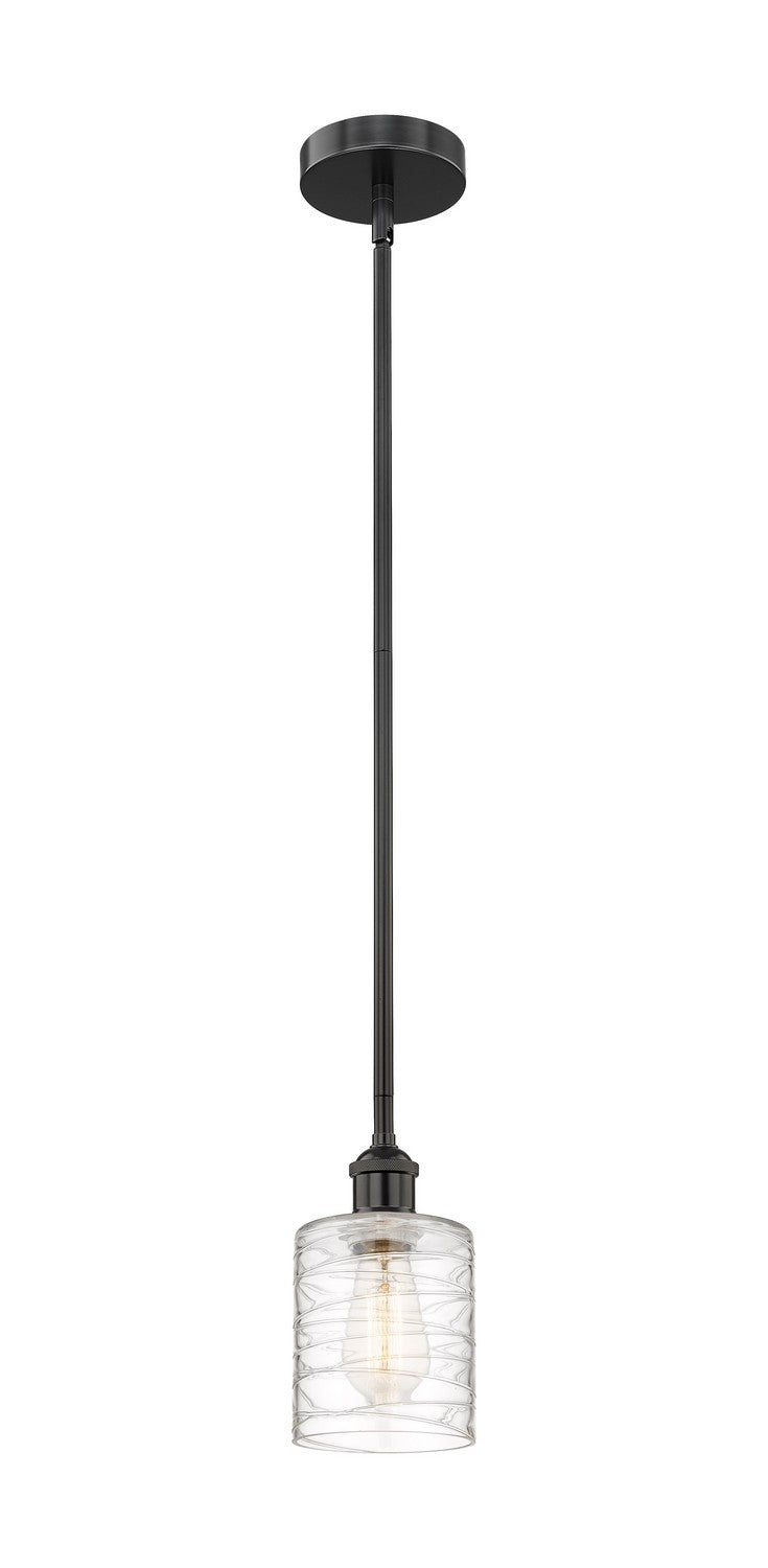 Innovations Edison 616-1S-BK-G1113 Pendant Light - Matte Black