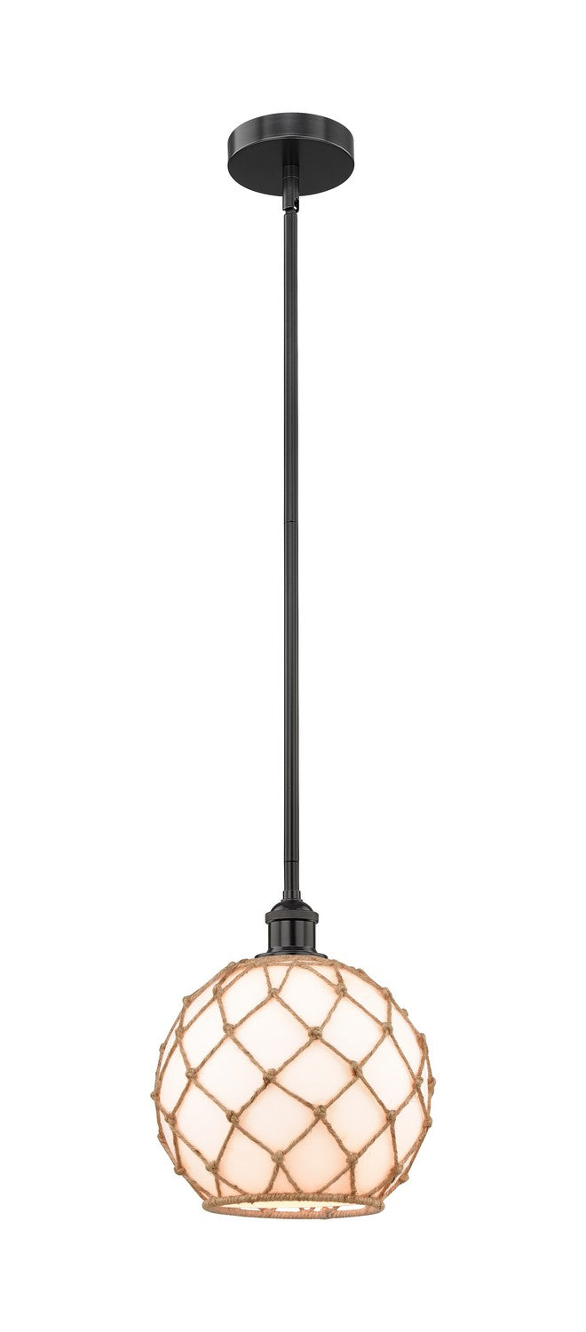 Innovations Edison 616-1S-BK-G121-10RB Pendant Light - Matte Black