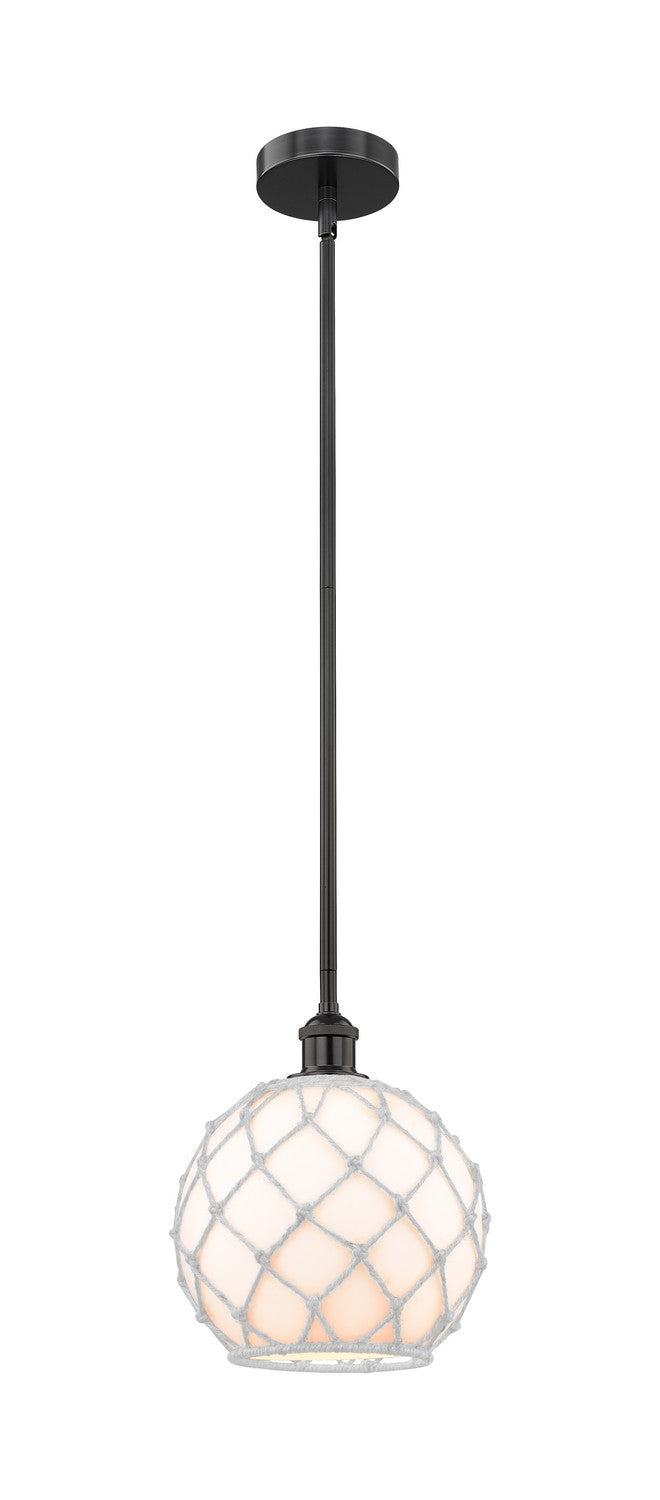 Innovations Edison 616-1S-BK-G121-10RW Pendant Light - Matte Black