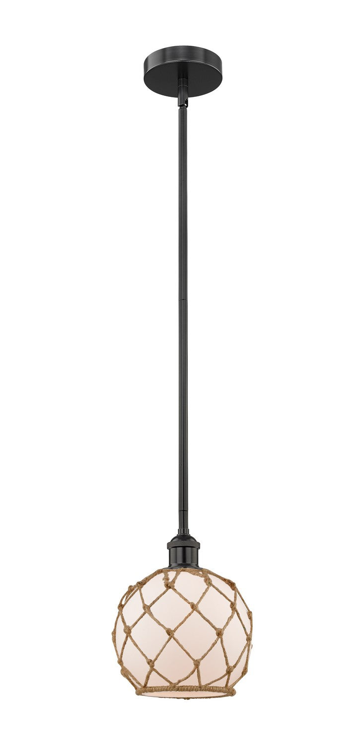 Innovations Edison 616-1S-BK-G121-8RB Pendant Light - Matte Black