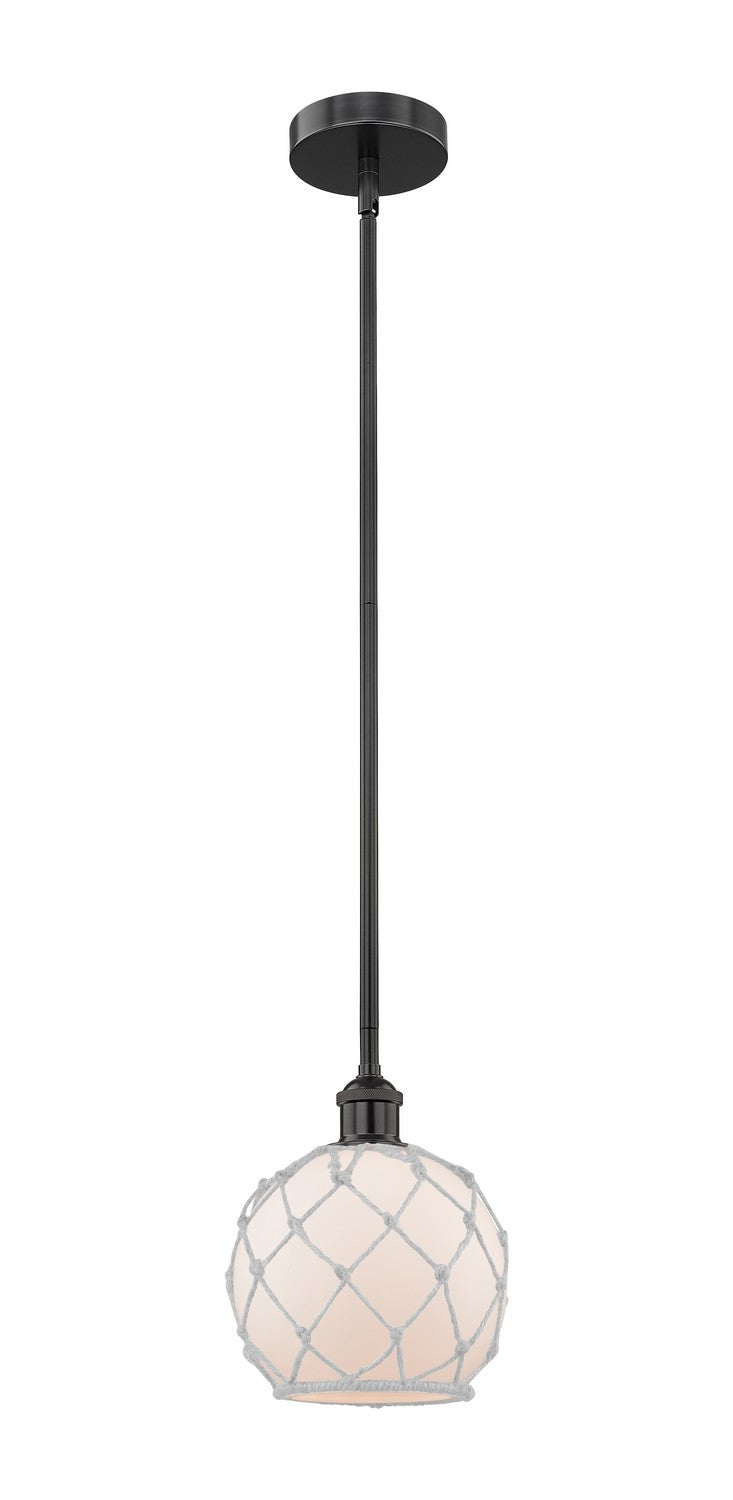 Innovations Edison 616-1S-BK-G121-8RW Pendant Light - Matte Black