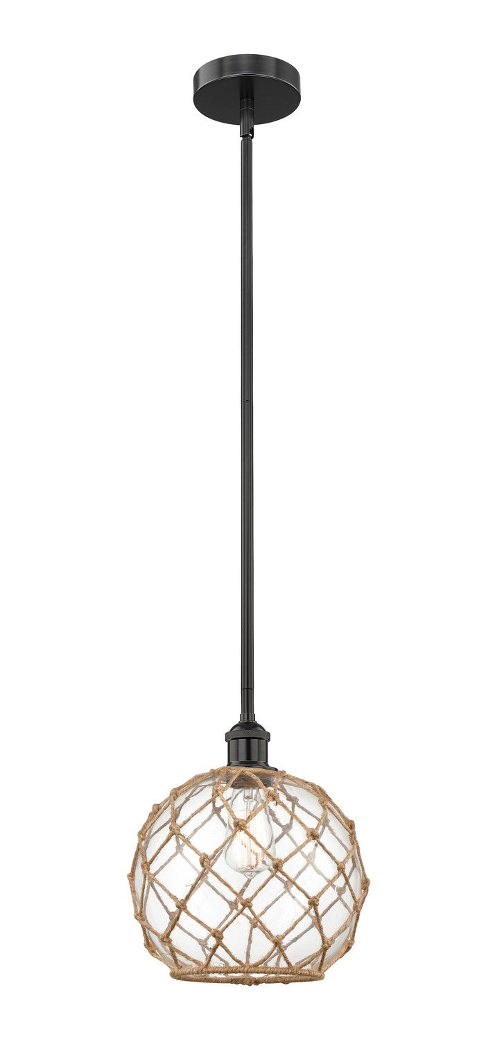 Innovations Edison 616-1S-BK-G122-10RB Pendant Light - Matte Black