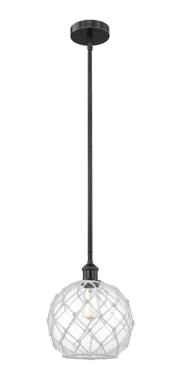 Innovations Edison 616-1S-BK-G122-10RW Pendant Light - Matte Black