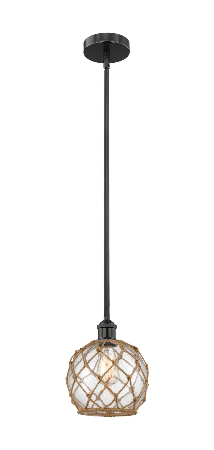 Innovations Edison 616-1S-BK-G122-8RB Pendant Light - Matte Black