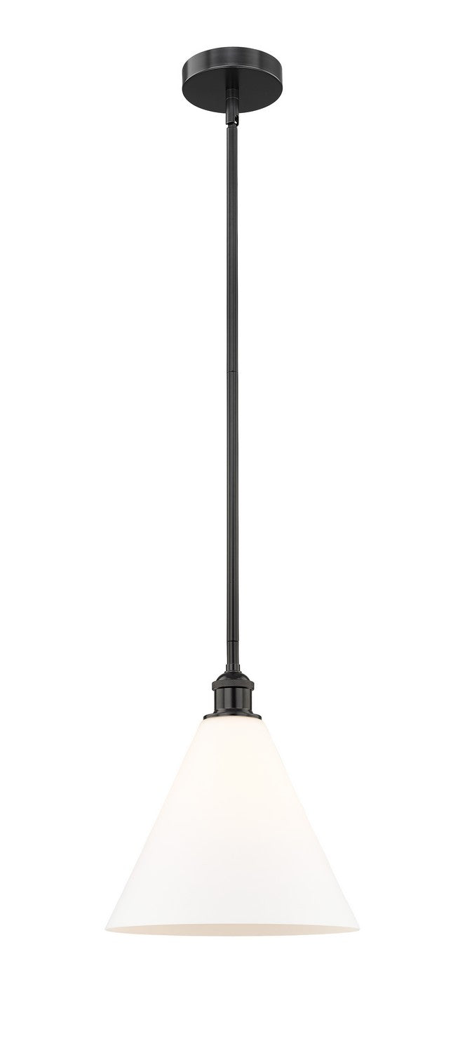 Innovations Edison 616-1S-BK-GBC-121 Pendant Light - Matte Black
