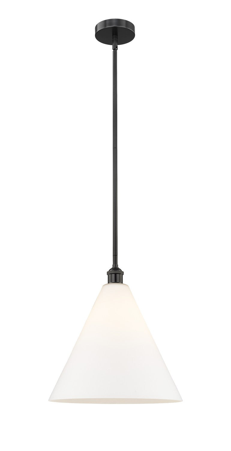 Innovations Edison 616-1S-BK-GBC-161 Pendant Light - Matte Black