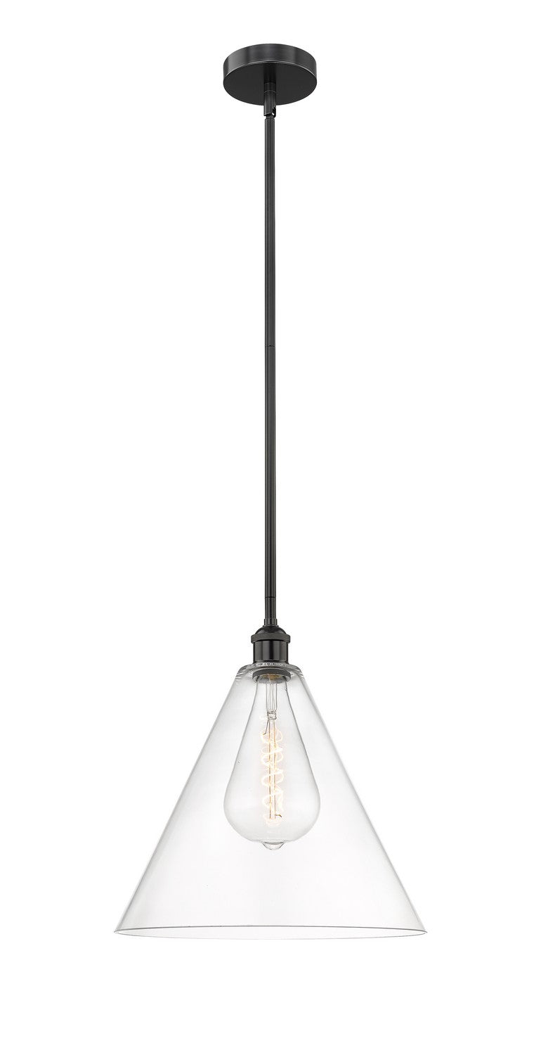 Innovations Edison 616-1S-BK-GBC-162 Pendant Light - Matte Black