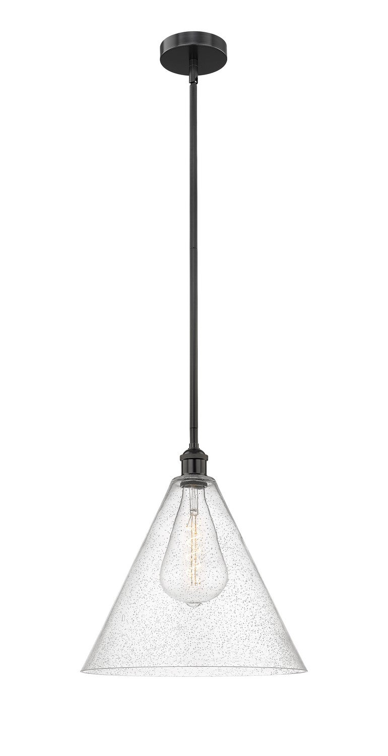 Innovations Edison 616-1S-BK-GBC-164 Pendant Light - Matte Black