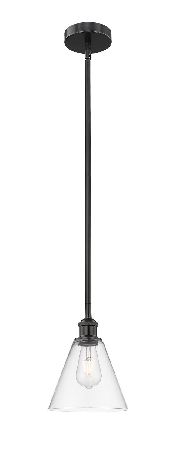 Innovations Edison 616-1S-BK-GBC-82 Pendant Light - Matte Black