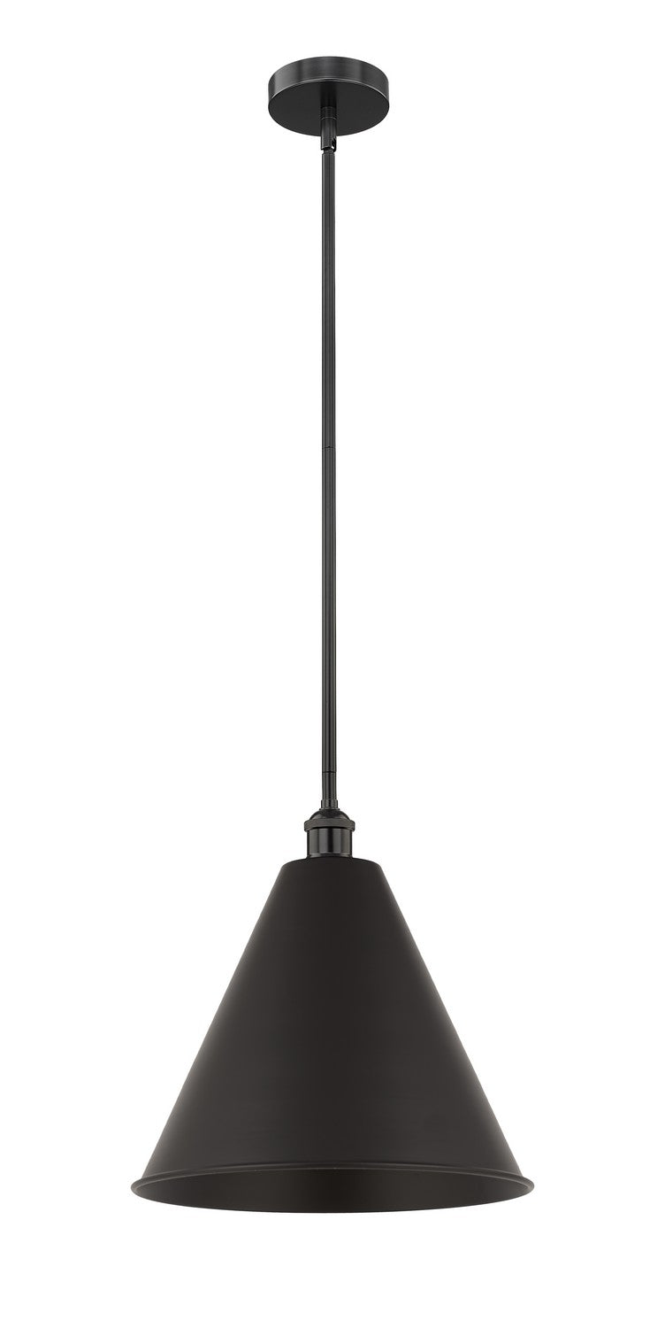 Innovations Edison 616-1S-BK-MBC-16-BK Pendant Light - Matte Black