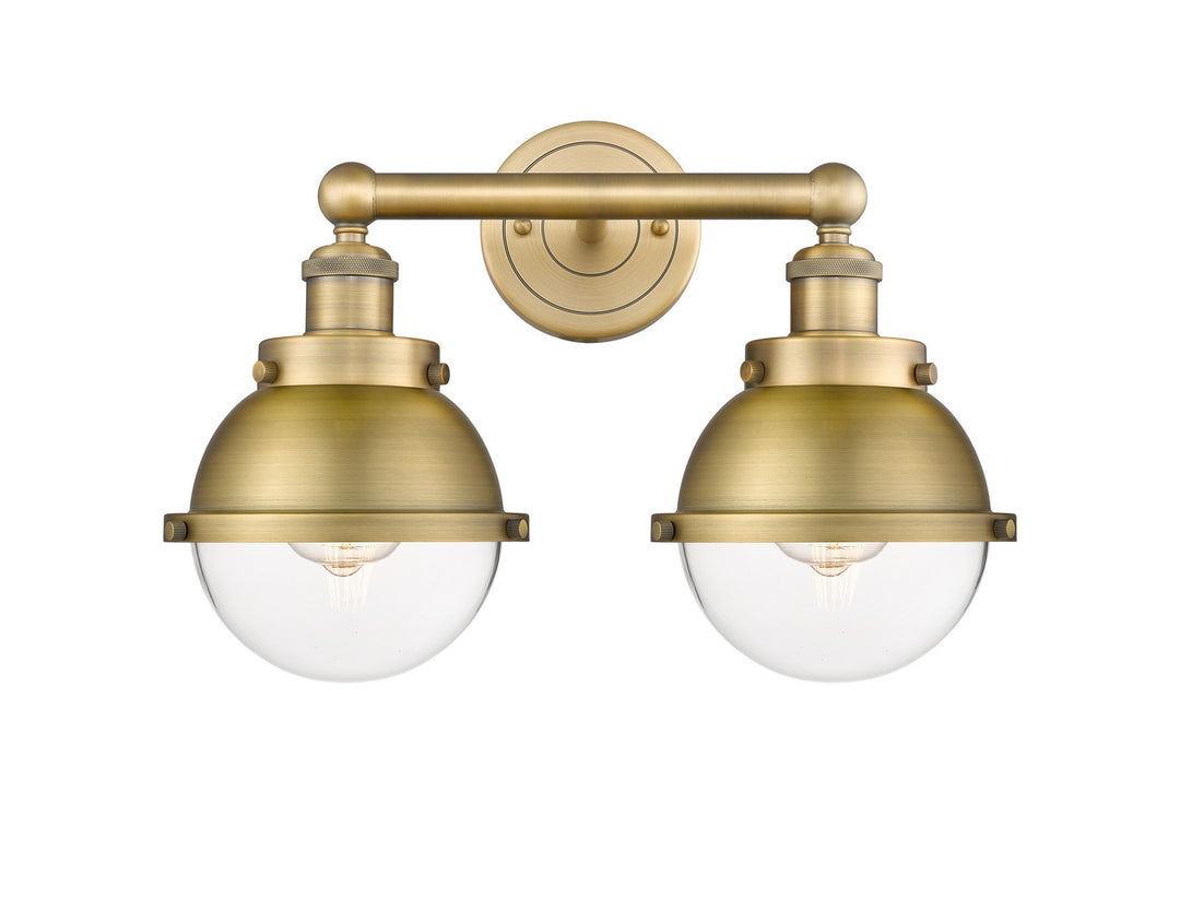 Innovations Franklin Restoration 616-2W-BB-HFS-62-BB Bath Vanity Light 17 in. wide - Brushed Brass