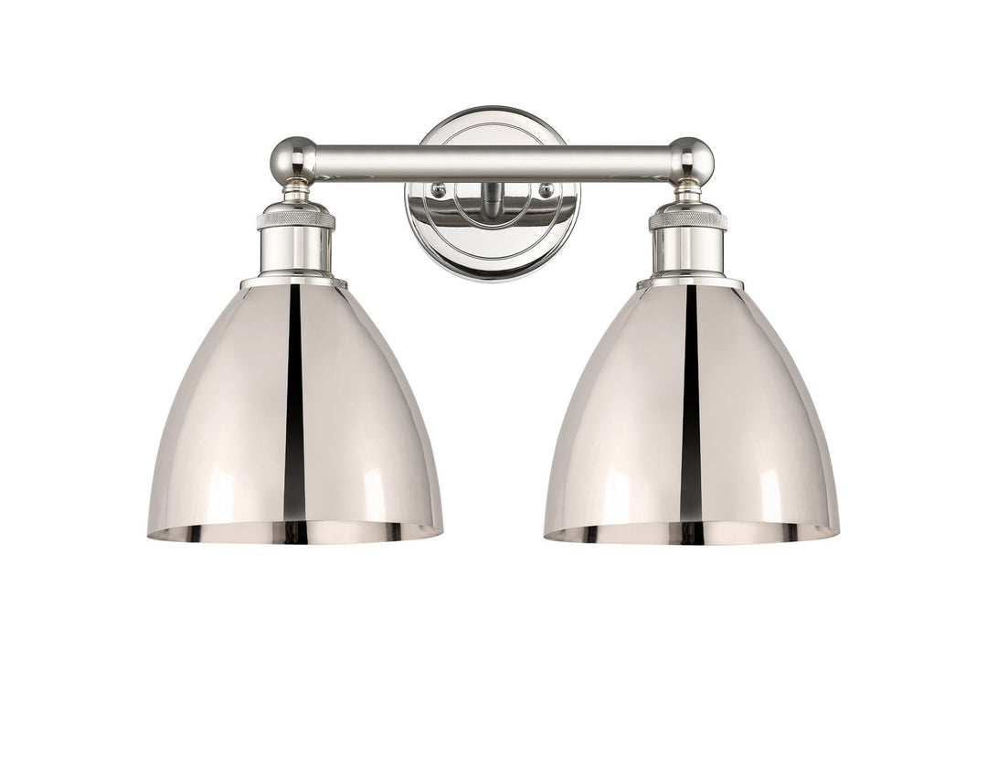 Innovations Edison 616-2W-PN-MBD-75-PN Bath Vanity Light 17 in. wide - Polished Nickel