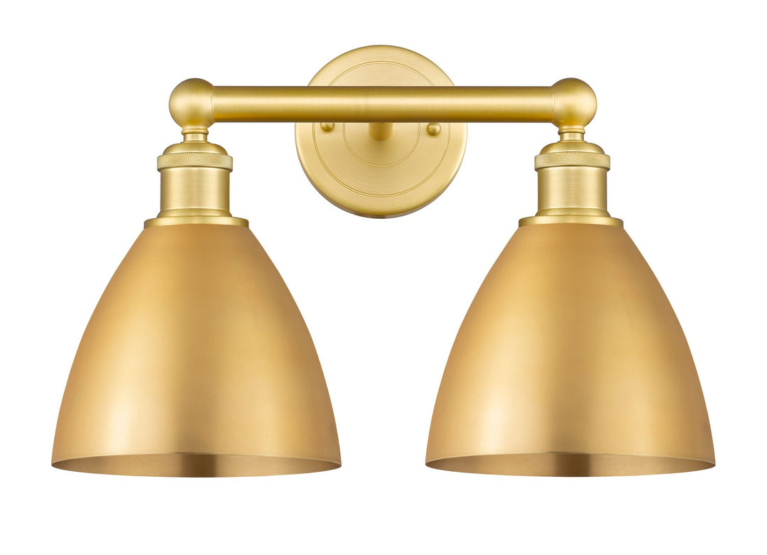 Innovations Edison 616-2W-SG-MBD-75-SG Bath Vanity Light 17 in. wide - Satin Gold