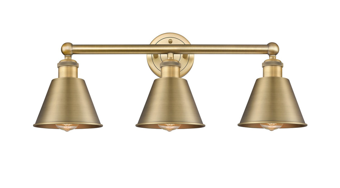 Innovations Ballston 616-3W-BB-M8-BB Bath Vanity Light 25 in. wide - Brushed Brass