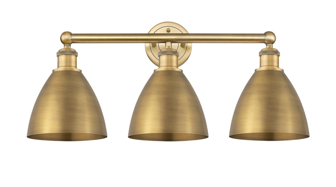Innovations Edison 616-3W-BB-MBD-75-BB Bath Vanity Light 26 in. wide - Brushed Brass