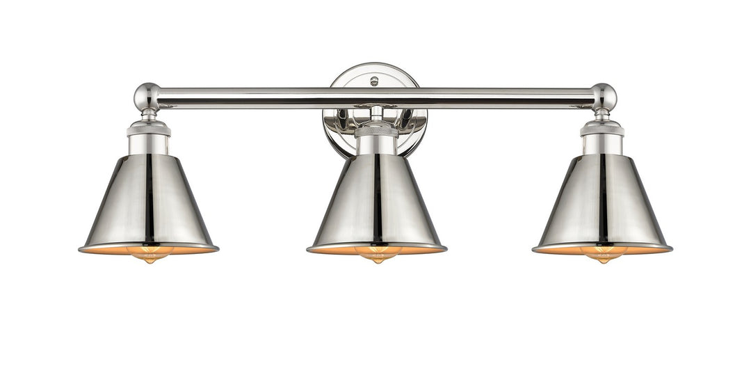 Innovations Ballston 616-3W-PN-M8-PN Bath Vanity Light 25 in. wide - Polished Nickel