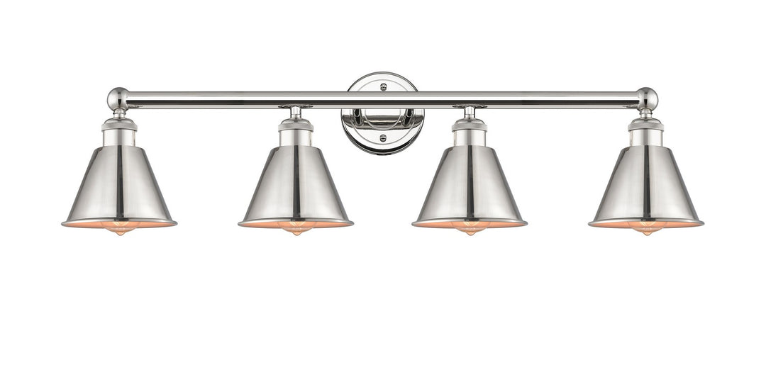 Innovations Ballston 616-4W-PN-M8-PN Bath Vanity Light 34 in. wide - Polished Nickel