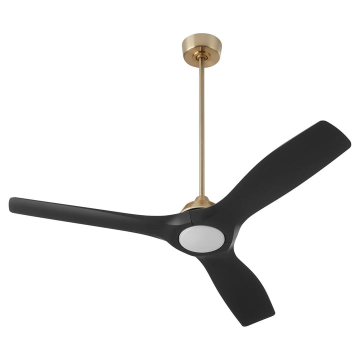 Oxygen 3-118-1540 Avalon 52 in. Ceiling Fan Aged Brass W/ Black Blades