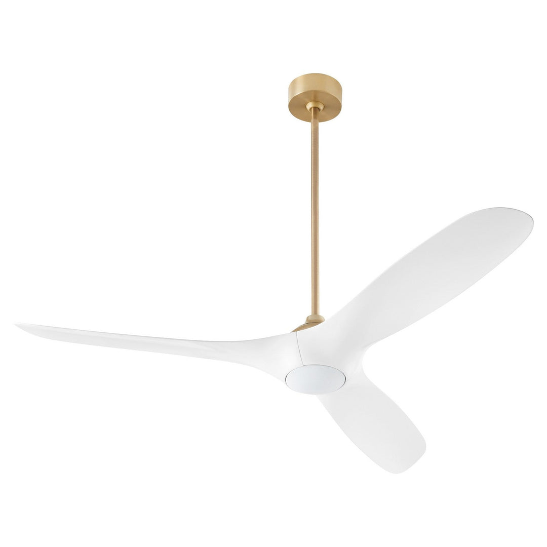 Oxygen 3-122-640 Province 56 in. Ceiling Fan Aged Brass W/ White Blades