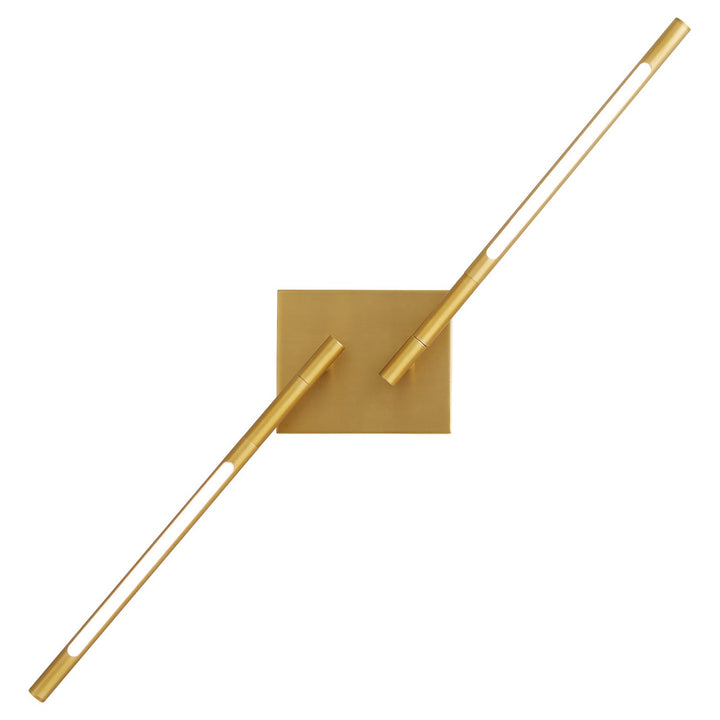 Oxygen Palillos 3-404-40 Wall Sconce Light - Aged Brass