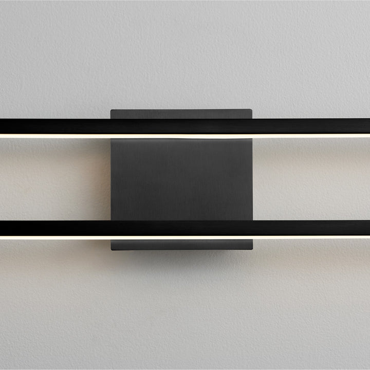 Oxygen Xanni 3-5055-15 Bath Vanity Light 25 in. wide - Black