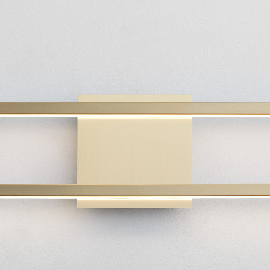 Oxygen Xanni 3-5056-40 Bath Vanity Light 36 in. wide - Aged Brass