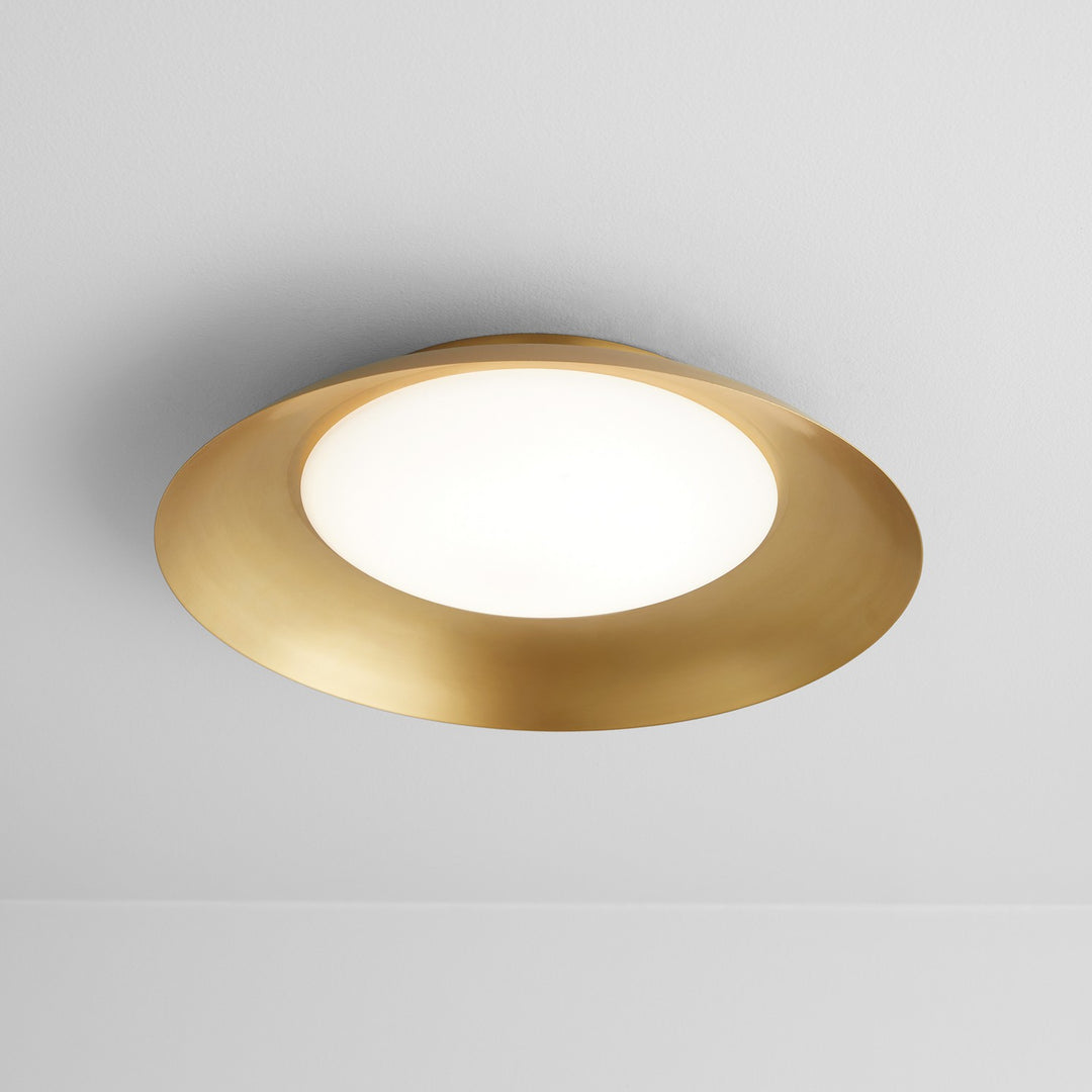 Oxygen Bongo 3-679-40 Ceiling Light - Aged Brass