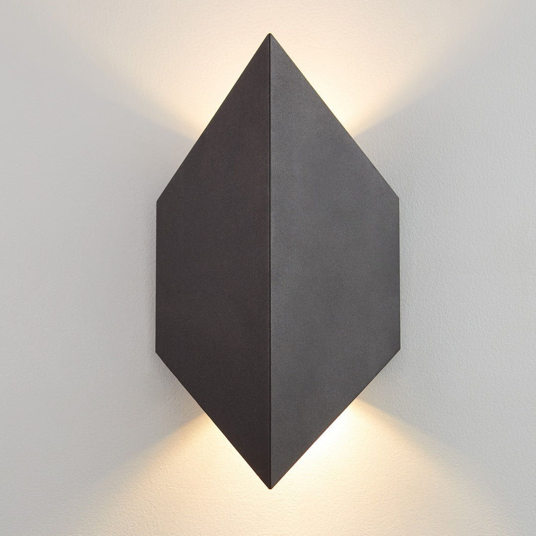 Oxygen 3-729-15 Motto LED Wall Sconce Light Outdoor Black