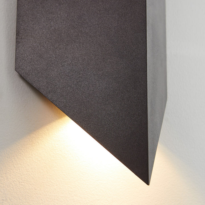 Oxygen 3-729-15 Motto LED Wall Sconce Light Outdoor Black