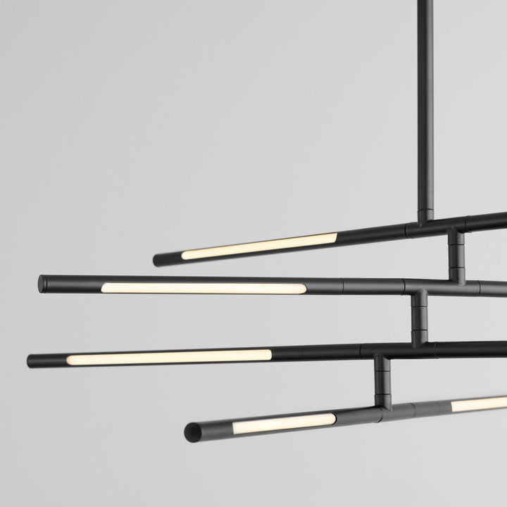 Oxygen Palillos 3-804-15 Pendant Light - Black