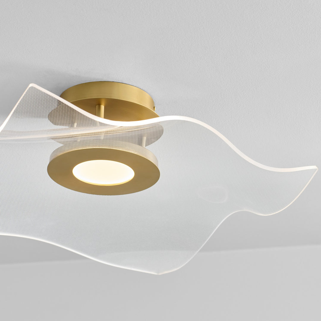 Oxygen Medusa 3-807-40 Ceiling Light - Aged Brass