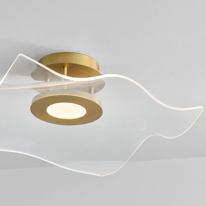 Oxygen Medusa 3-807-40 Ceiling Light - Aged Brass
