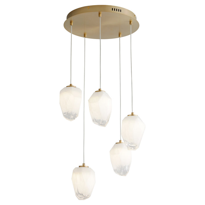 Oxygen Vivo 3-810-40 Chandelier Light - Aged Brass