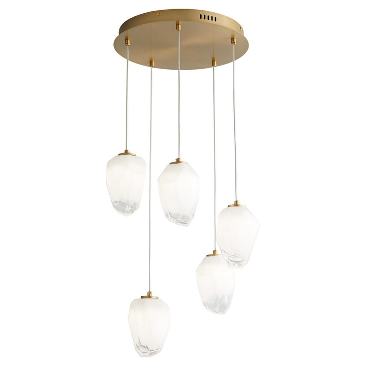 Oxygen Vivo 3-810-40 Chandelier Light - Aged Brass