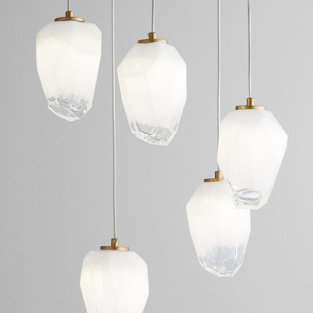 Oxygen Vivo 3-810-40 Chandelier Light - Aged Brass