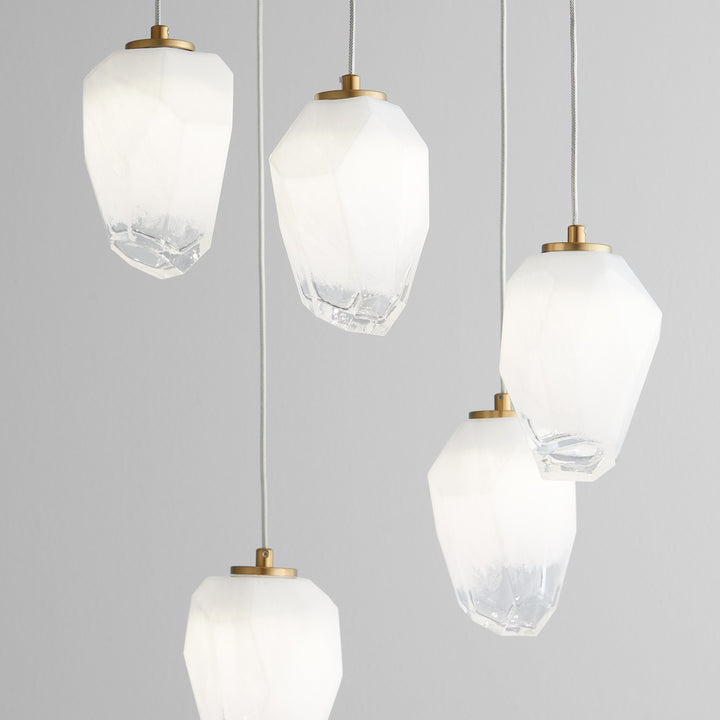 Oxygen Vivo 3-810-40 Chandelier Light - Aged Brass