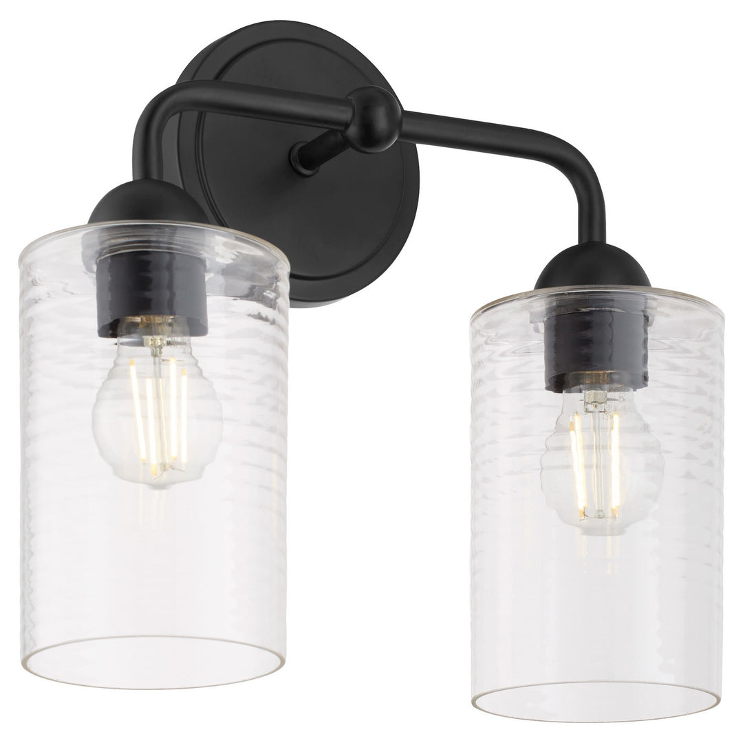 Quorum Charlotte by Tamara Day 598-2-59 Bath Vanity Light 14 in. wide - Matte Black