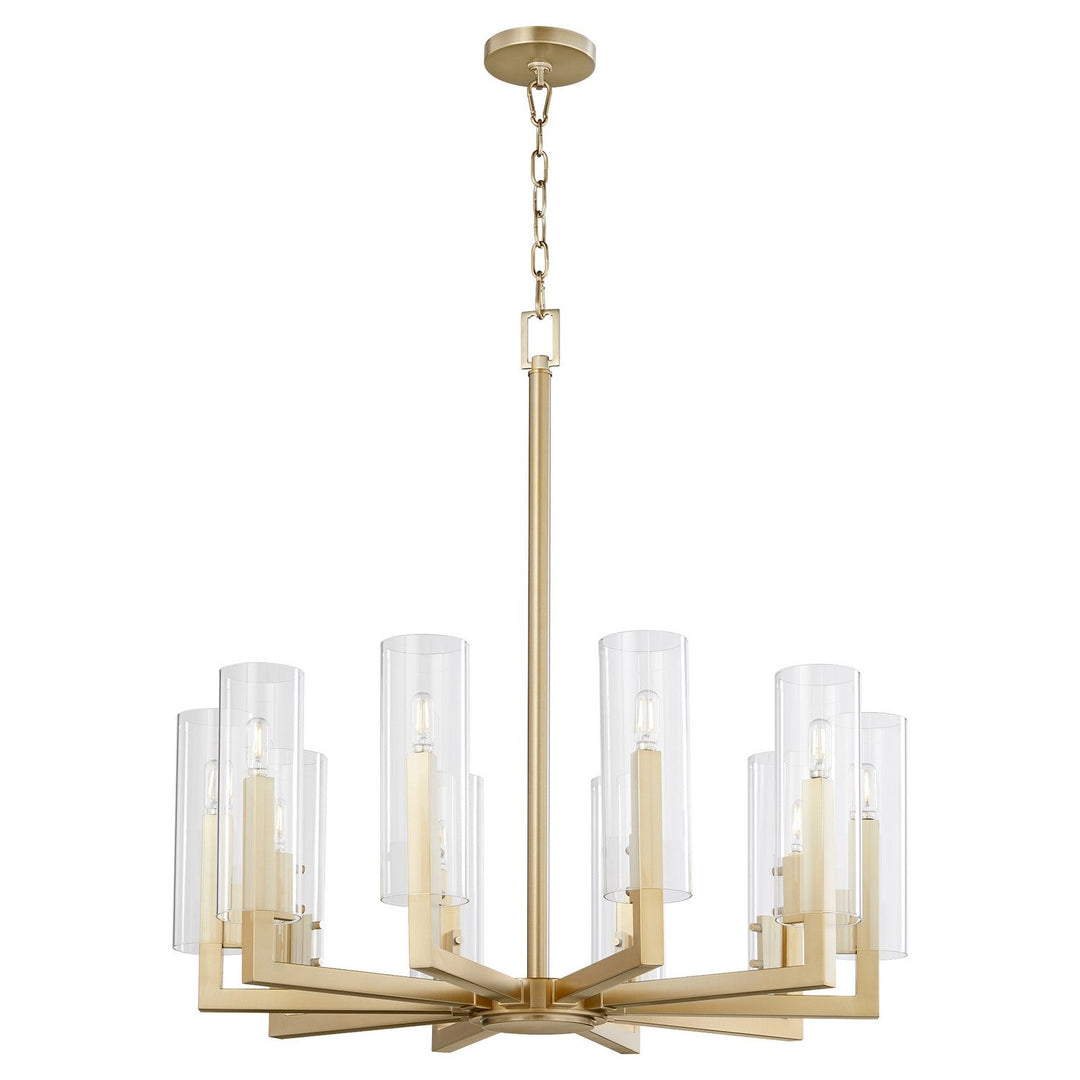 Quorum Harbin 6277-10-80 Chandelier Light - Aged Brass