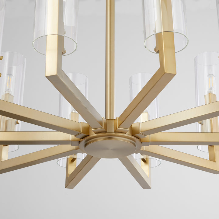 Quorum Harbin 6277-10-80 Chandelier Light - Aged Brass