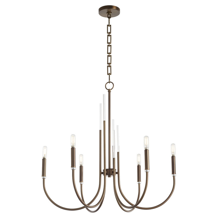 Quorum SUMMIT 6223-6-81 Chandelier Light - Dark Brass