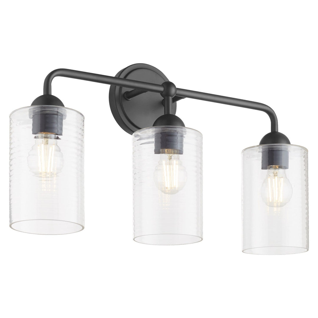 Quorum Charlotte by Tamara Day 598-3-59 Bath Vanity Light 24 in. wide - Matte Black