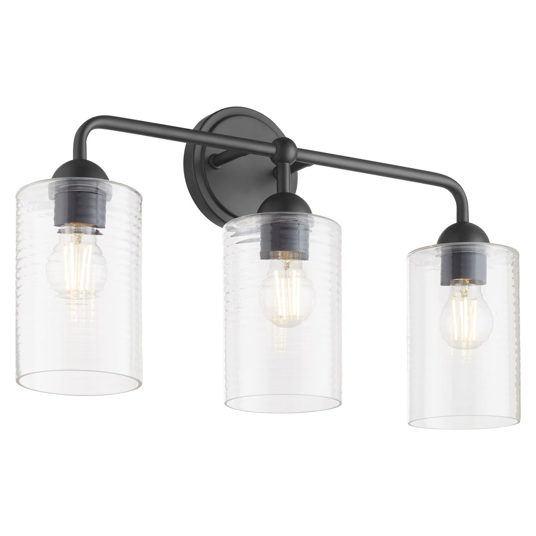 Quorum Charlotte by Tamara Day 598-3-59 Bath Vanity Light 24 in. wide - Matte Black
