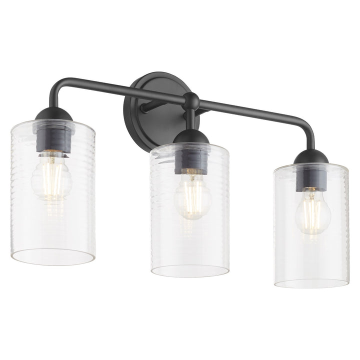 Quorum Charlotte by Tamara Day 598-3-59 Bath Vanity Light 24 in. wide - Matte Black