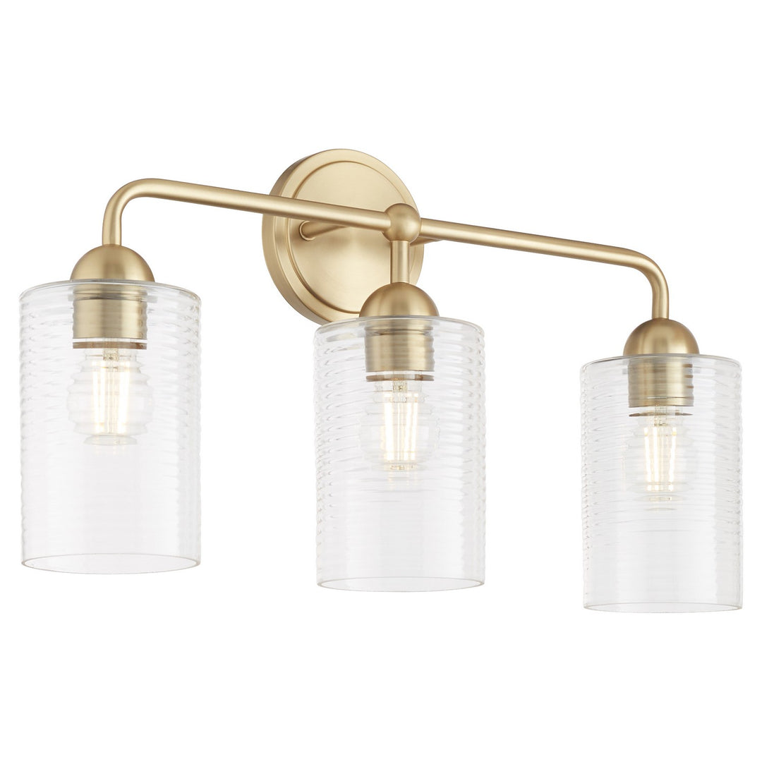 Quorum Charlotte by Tamara Day 598-3-80 Bath Vanity Light 24 in. wide - Aged Brass