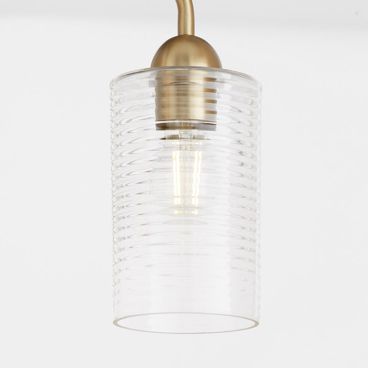 Quorum Charlotte by Tamara Day 598-3-80 Bath Vanity Light 24 in. wide - Aged Brass